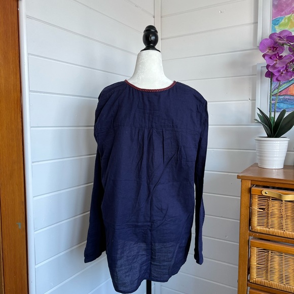 Natural Reflections long-sleeved XL blouse with embroidery, great condition - Picture 4 of 10